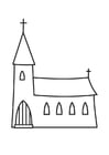 Dibujos para colorear iglesia