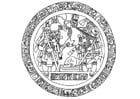 imagen maya en círculo