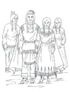 Dibujos para colorear Indios nez perce