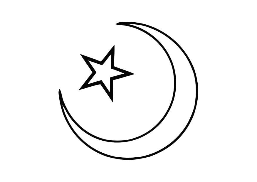 Dibujo para colorear Islam
