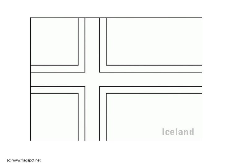 Dibujo para colorear Islandia