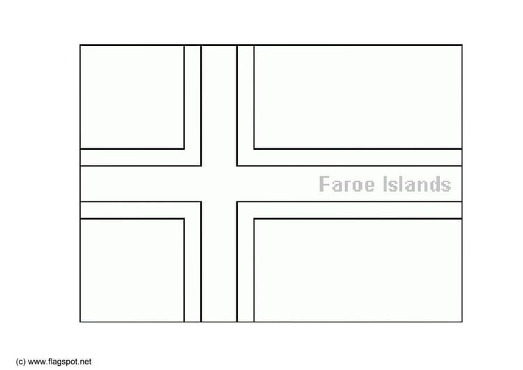 Dibujo para colorear Islas Feroe