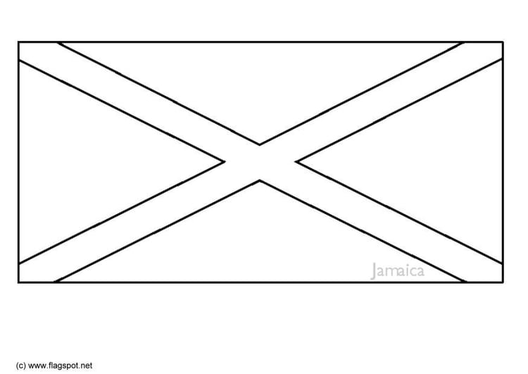 jamaica flag coloring pages - photo #21