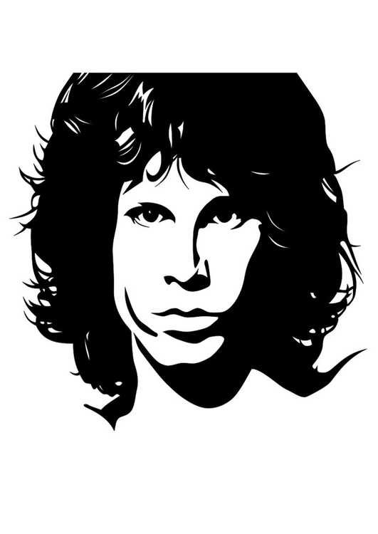 Dibujo para colorear Jim Morrison