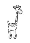 Dibujos para colorear jirafa