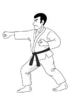 Dibujos para colorear judo