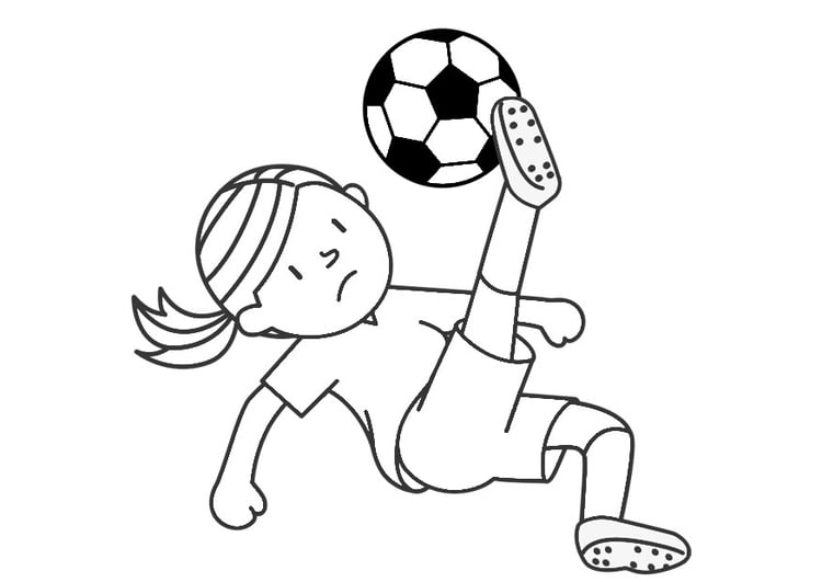 Dibujo para colorear jugar futbol - Dibujos Para Imprimir Gratis - Img 30692