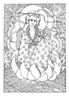 dibujo-para-colorear Kuan yin