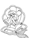 Dibujos para colorear La sirenita - Ariel