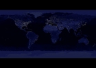 Foto la tierra por la noche, áreas más urbanizadas