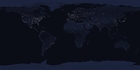 Foto la tierra por la noche