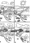 dibujo-para-colorear Las 4 estaciones