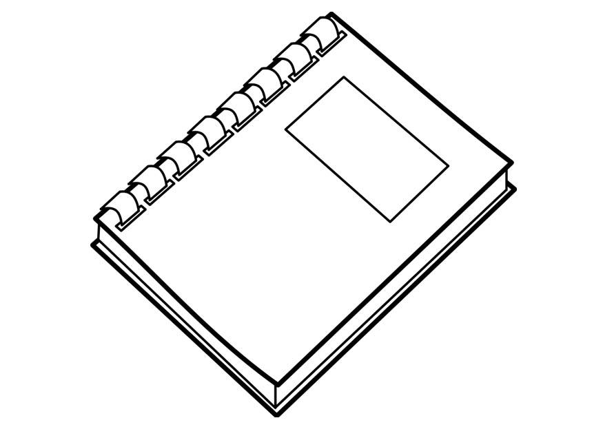 Dibujo para colorear libreta - Dibujos Para Imprimir Gratis - Img