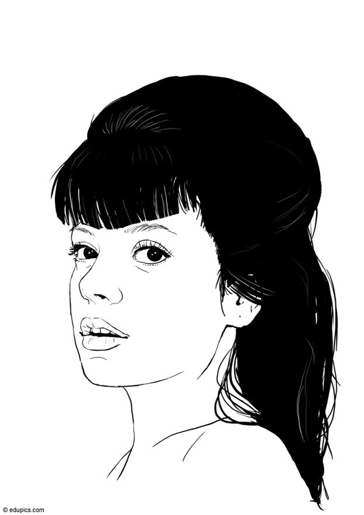 Dibujo para colorear Lily Allen