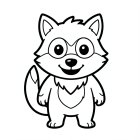 Lindo hombre lobo de Halloween