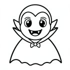 Lindo vampiro de Halloween