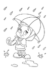 Dibujos para colorear lluvia