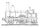 Dibujos para colorear locomotora de vapor