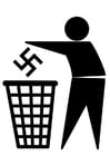 Dibujos para colorear logo antifascista