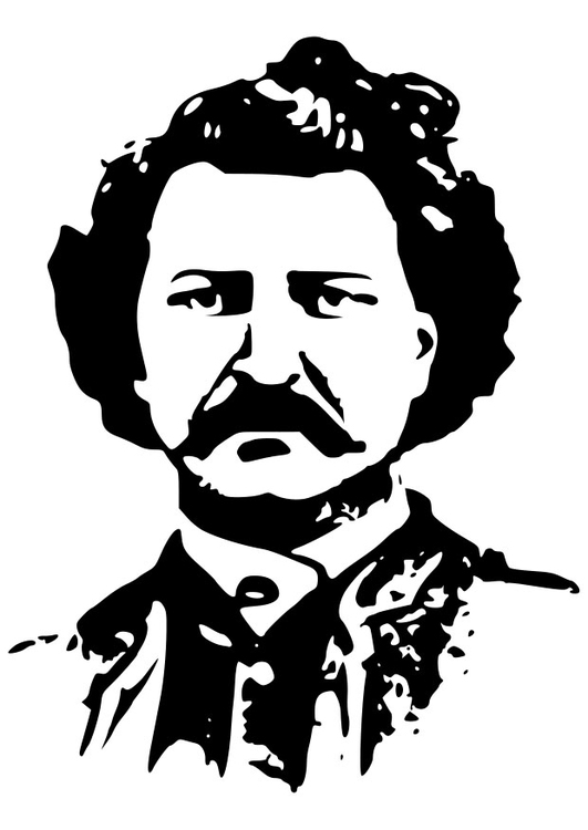 Dibujo para colorear Louis David Riel