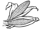 Dibujos para colorear maíz