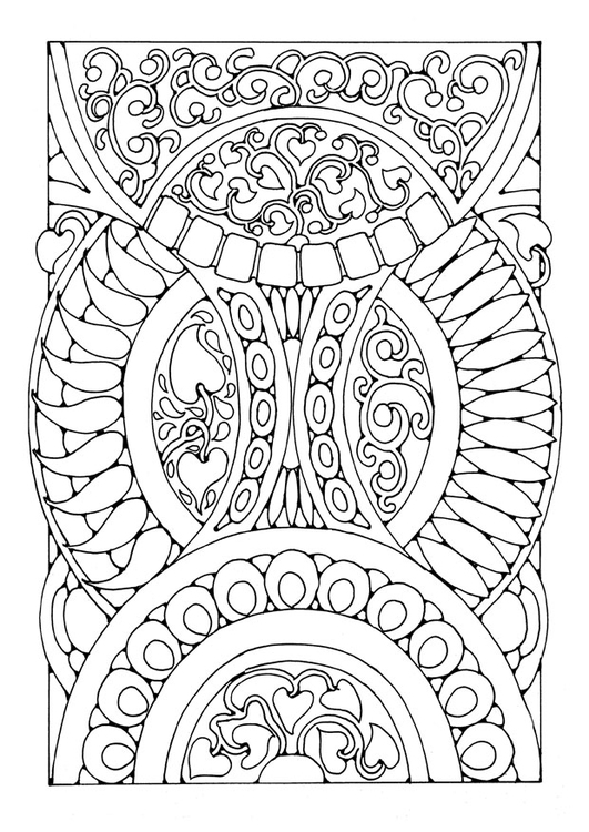 Dibujo para colorear mandala a03