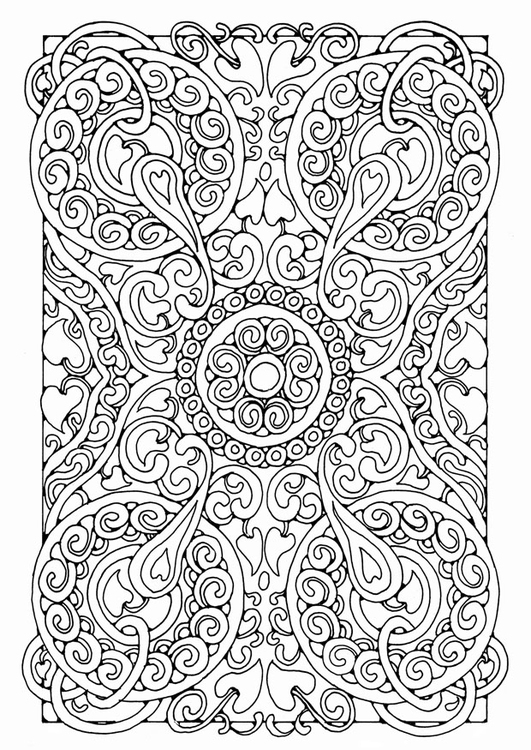 Dibujo para colorear mandala a05