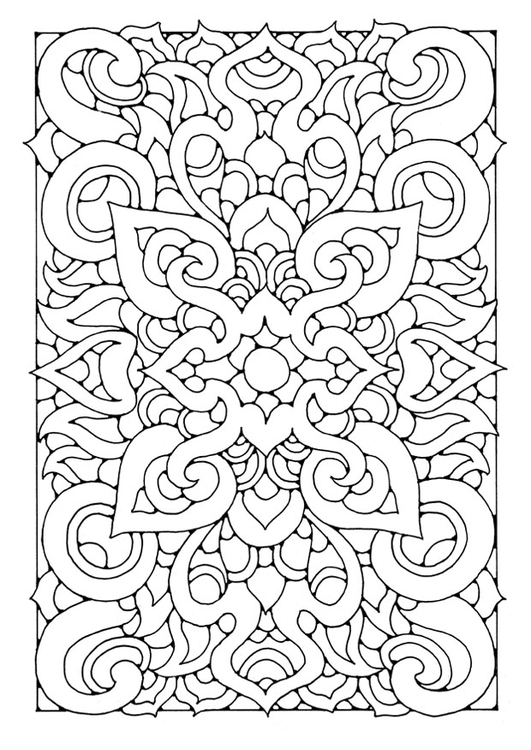 Dibujo para colorear mandala a06