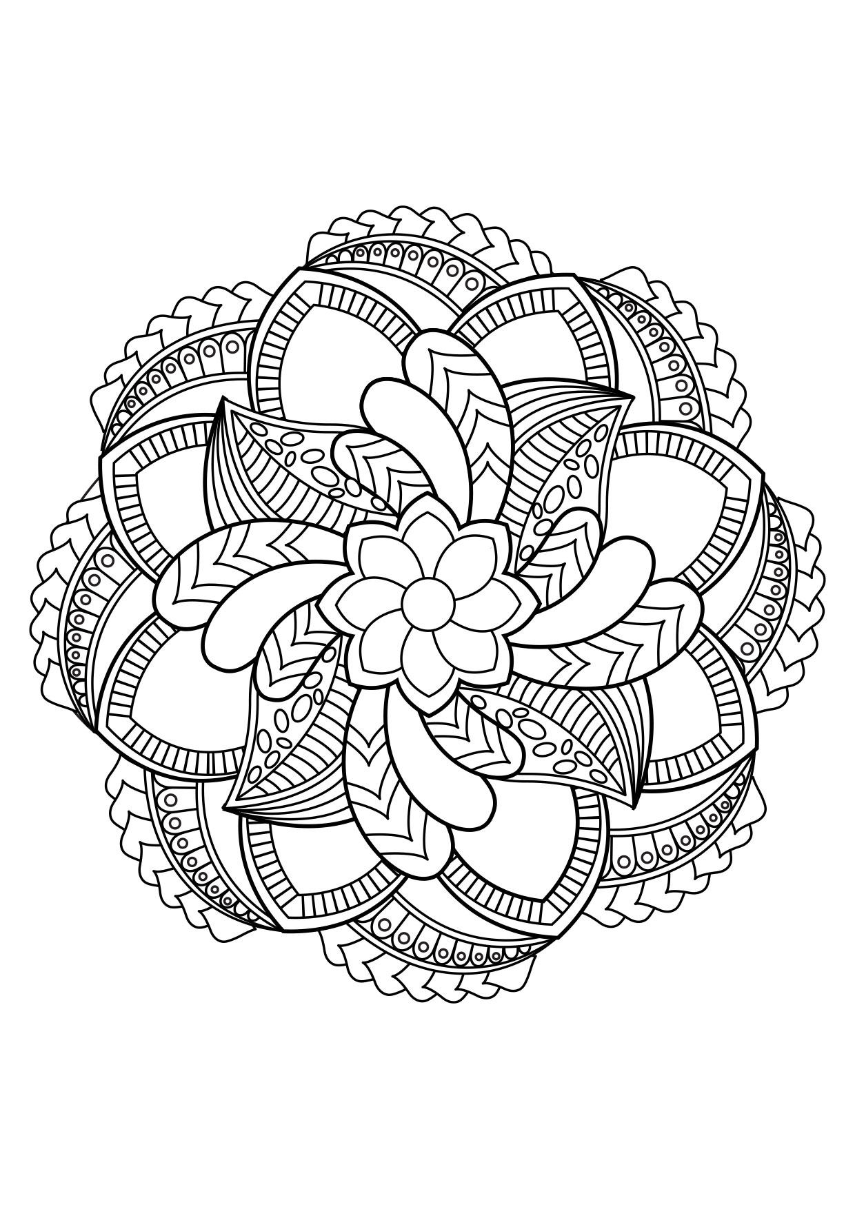 Dibujo Para Colorear Mandala Dibujos Para Imprimir Gratis