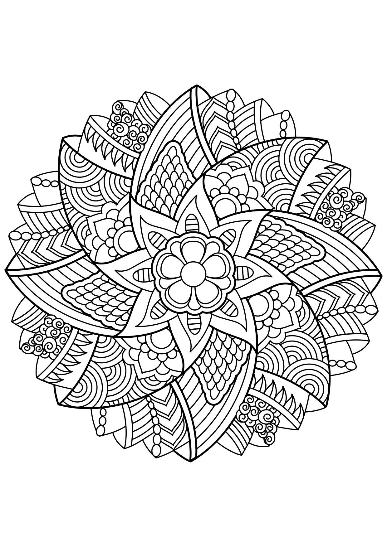 Dibujo para colorear Mandala - Dibujos Para Imprimir Gratis - Img 30874