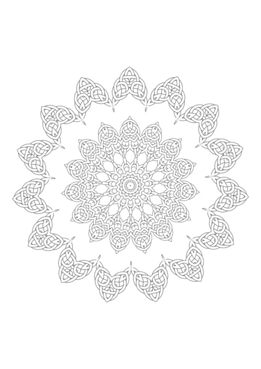 Dibujo para colorear mandala
