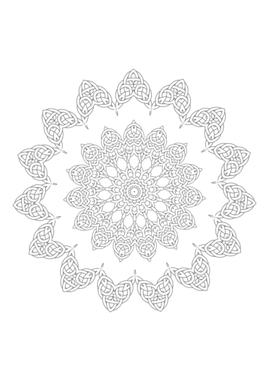 Dibujo para colorear mandala