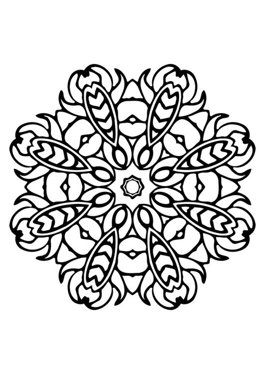 Dibujo para colorear mandala