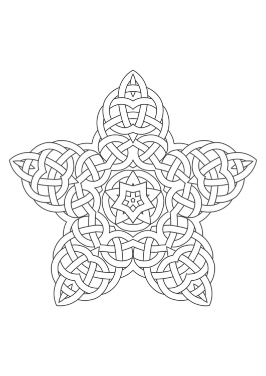 Dibujo para colorear mandala