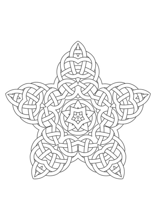 Dibujo para colorear mandala