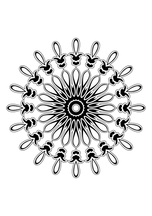 Dibujo para colorear mandala