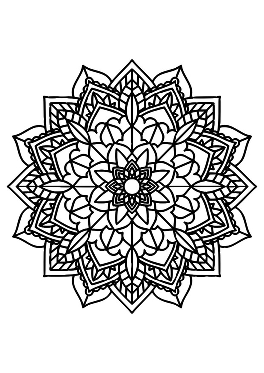 Dibujo para colorear mandala