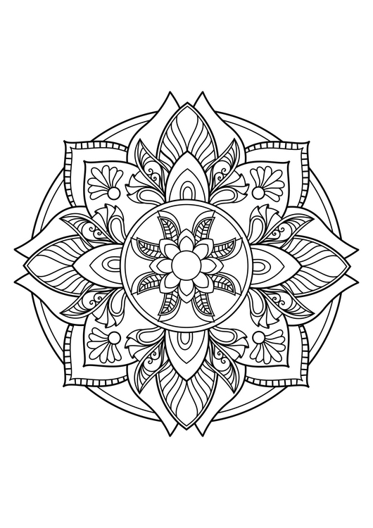 Dibujo para colorear Mandala