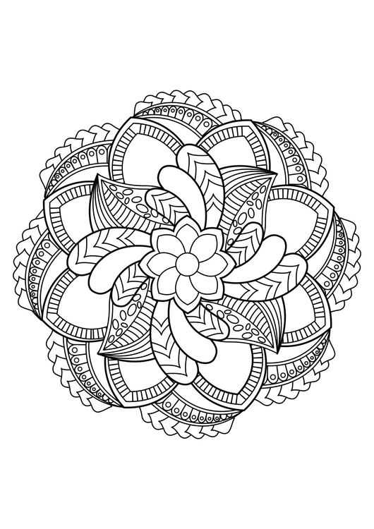 Dibujo para colorear Mandala