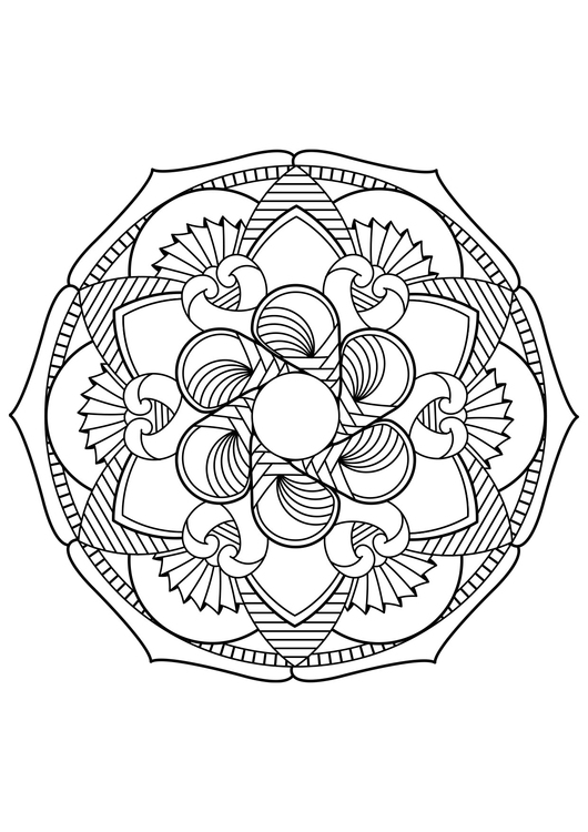 Dibujo para colorear mandala