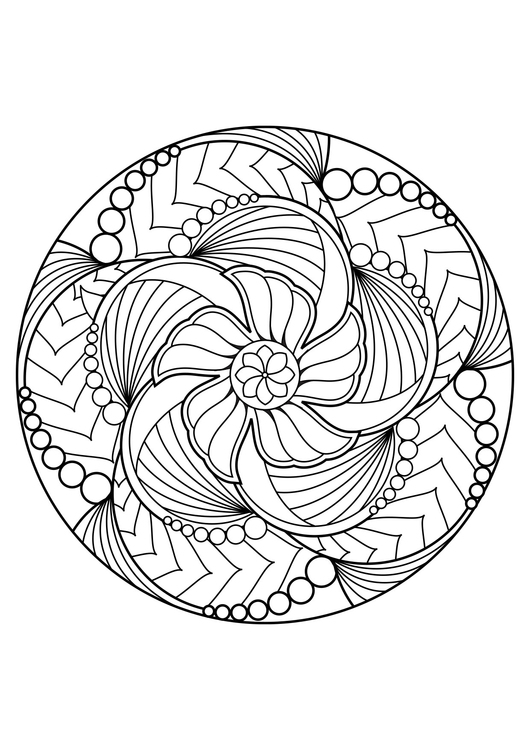 Dibujo para colorear mandala