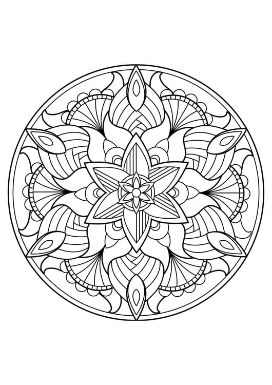 Dibujo para colorear mandala