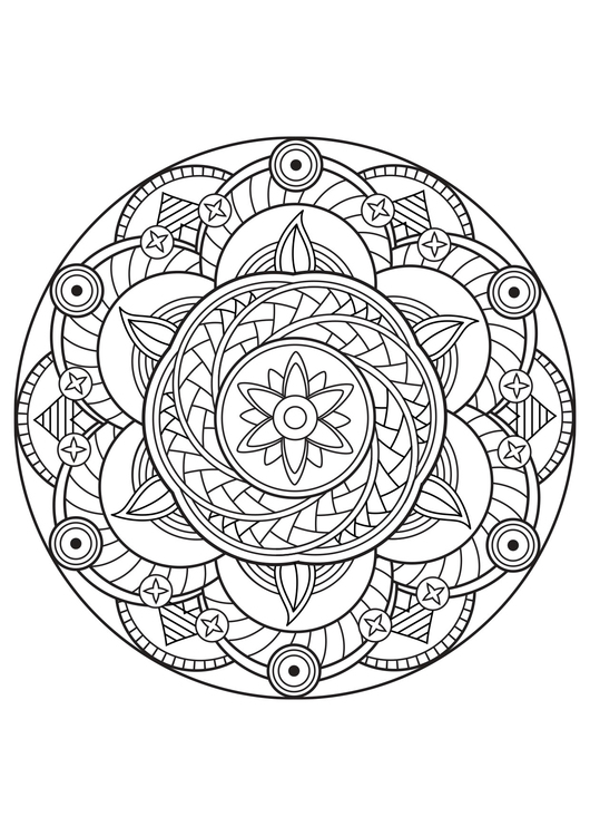 Dibujo para colorear mandala