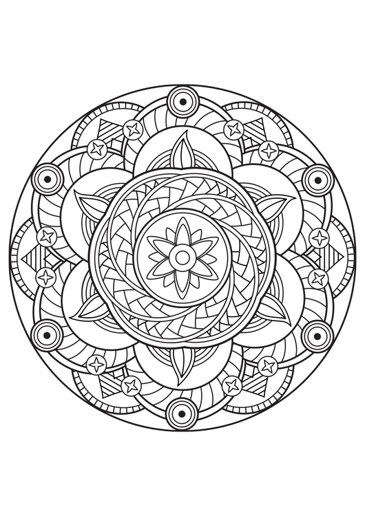 Dibujo para colorear mandala