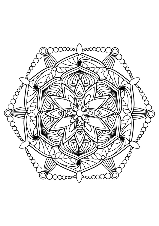 Dibujo para colorear mandala