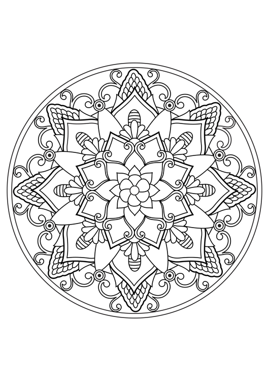 Dibujo para colorear mandala