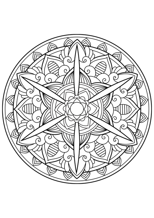 Dibujo para colorear Mandala