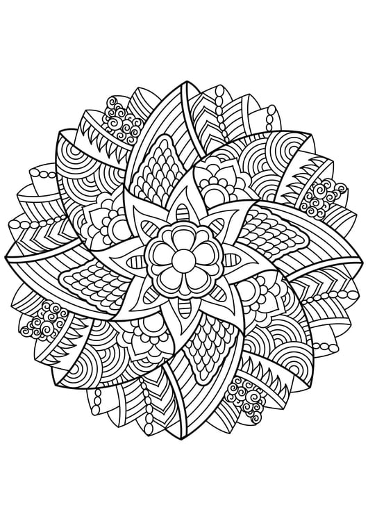 Mandalas para imprimir y colorear - Dibumandala