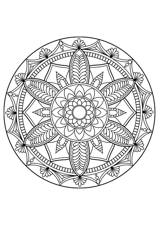 Dibujo para colorear Mandala