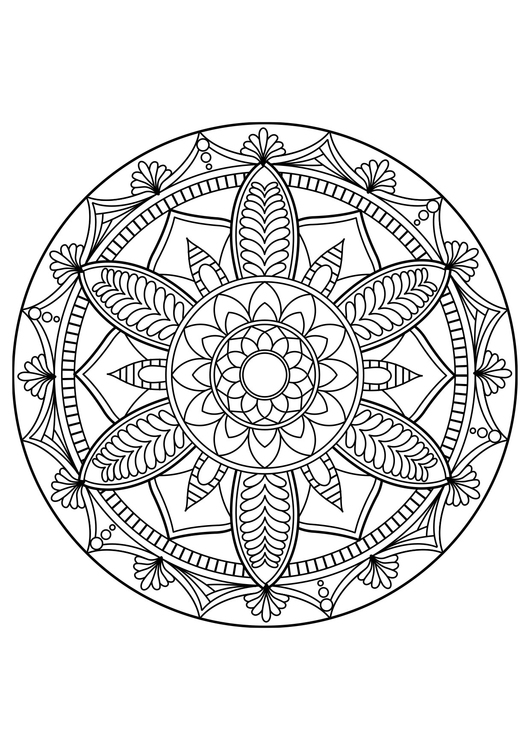 Dibujo para colorear Mandala